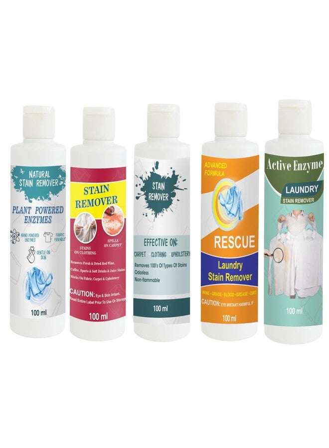 مجموعة مزيلات بقع توفوس، تتضمن مزيل بقع القمصان، الأحمر، السماوي، البرتقالي، والفستقي | محلول تنظيف متعدد الأسطح للملابس والأقمشة والمفروشات (100 غرام لكل عبوة) - Image 1